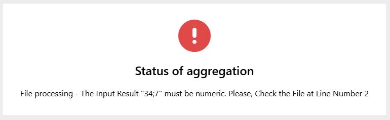 File upload error screenshot File upload error